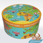 Világtérkép XXL puzzle gyerekeknek - 150 db - Scratch Europe