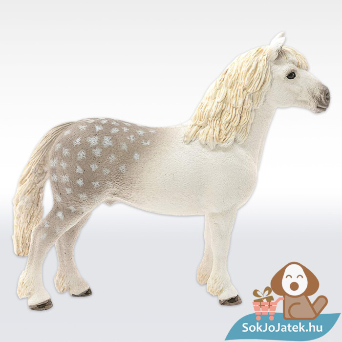 Welsh póni csődör ló figura, oldalról (Schleich)