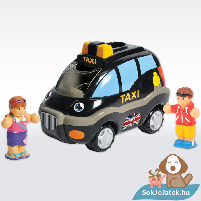 Ted, a lendkerekes londoni taxi, figurákkal (Wow Toys)