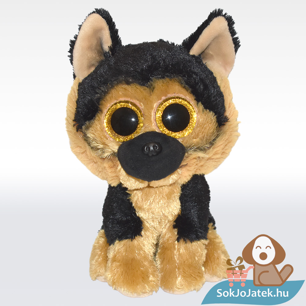 Ty Beanie Boos: Spirit, a csillogó szemű plüss német juhászkutya (15 cm)