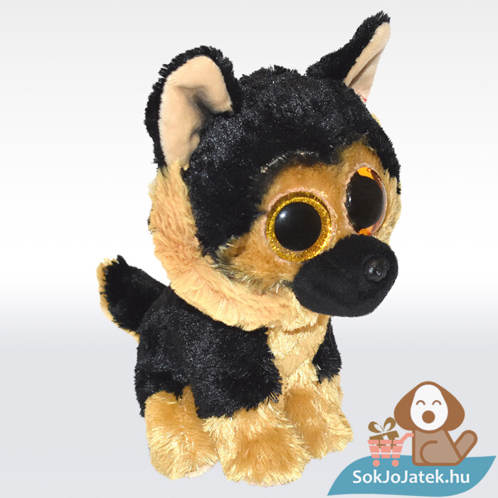 Ty Beanie Boos: Spirit, a csillogó szemű plüss német juhászkutya, jobbról (15 cm)