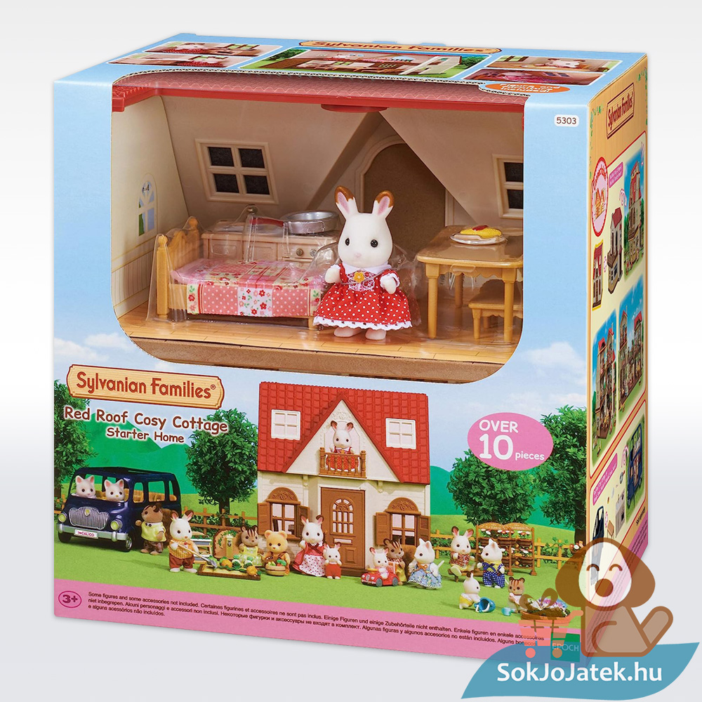 Piros tetős kezdő ház szett (Sylvanian Families, 5303)