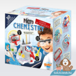 Kémiai labor munkaállomás: Felfedező tudományos játék nagyító lencsékkel, szemüveggel, 30 kísérlettel (BUKI)