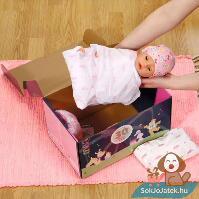 BABY born: Magic Girl, interaktív lány baba dobozában, 10 élethű tulajdonsággal (43 cm)