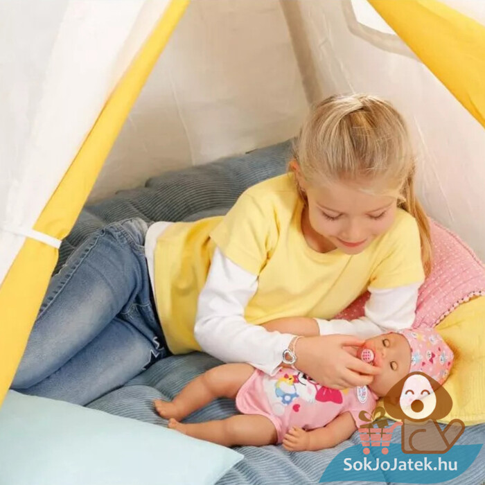 BABY born: Magic Girl, interaktív lány baba lányoknak, 10 élethű tulajdonsággal (43 cm)