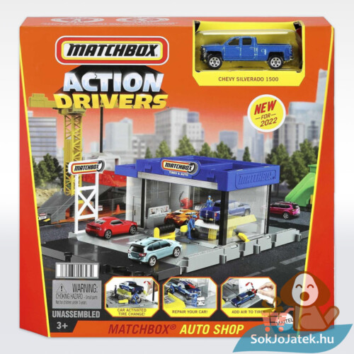Matchbox alappálya: Autókereskedés Chevy Silverado 1500 kisautóval