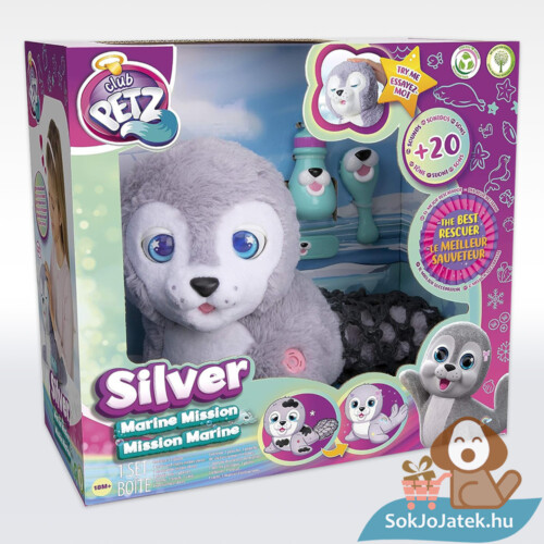 Silver, az interaktív plüss bébi fóka