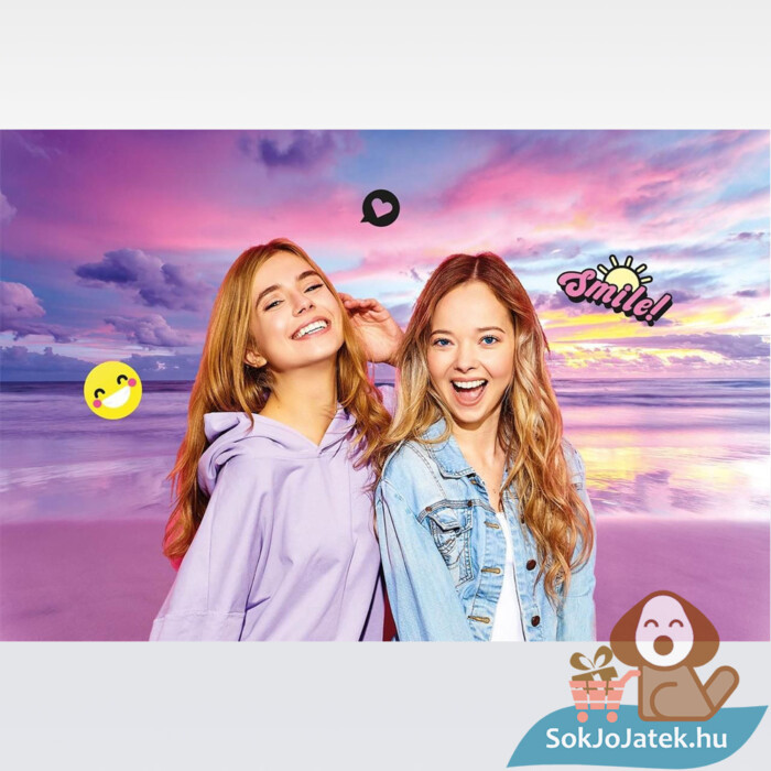 Studio Creator: Deluxe influenszer szelfi és videokészítő készlet, LED körfénnyel használat közben