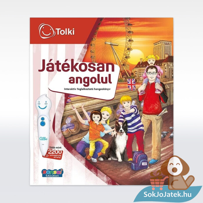 Tolki: Játékosan angolul szett, Interaktív foglalkoztató könyve (beszélő Tolki tollal)