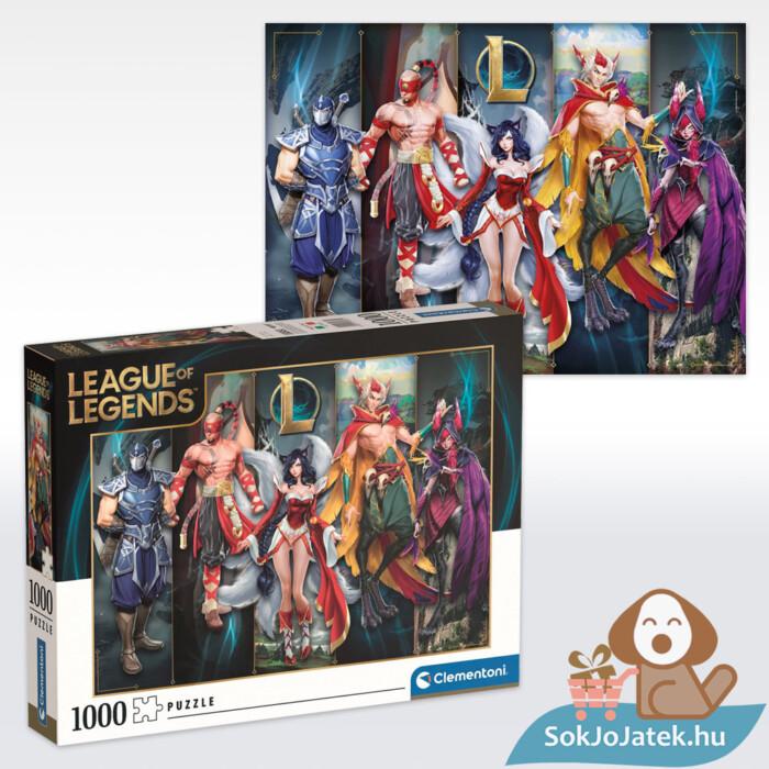 League of Legends puzzle képe és doboza, 1000 db (Clementoni 39680)