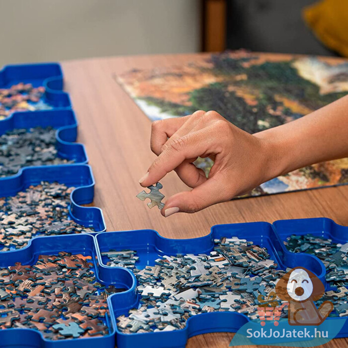 Puzzle rendszerező / szortírozó, 6 részes válogató tálca, kirakózás közben (Ravensburger 17934)