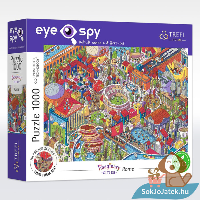 Képzeletbeli városok: Róma, Olaszország puzzle, 1000 db (Trefl Eye-Spy 10709)