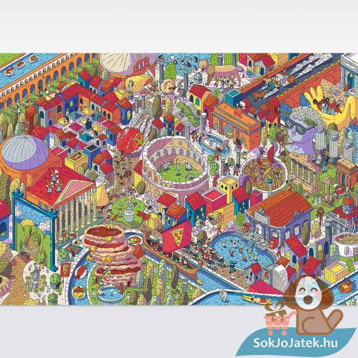 Képzeletbeli városok: Róma, Olaszország puzzle képe, 1000 db (Trefl Eye-Spy 10709)
