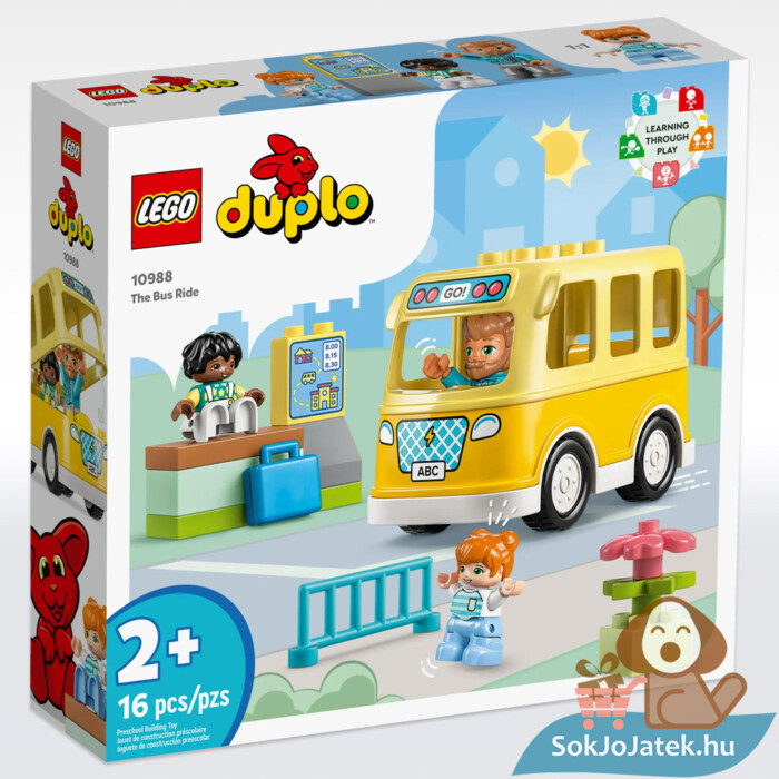 Lego Duplo 10988: Városi kalandok, a buszozás építő és oktató játék