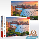 Sydney Harbor Bridge, Ausztrália puzzle képe és doboza, 1000 db (Trefl 10743)