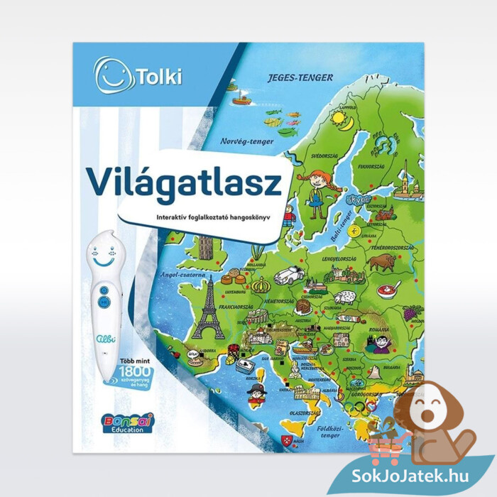 Tolki: Világátlasz oktató és interaktív hangoskönyv könyve, előről