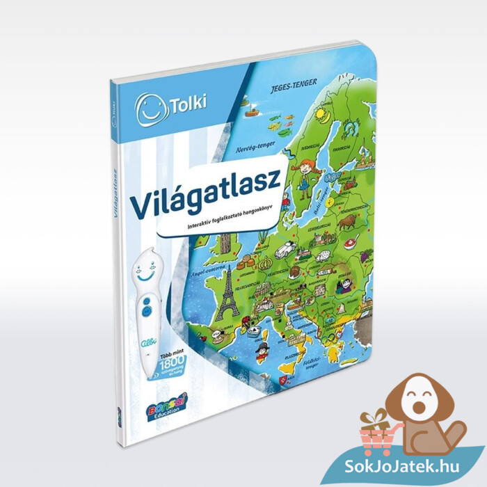 Tolki: Világátlasz oktató és interaktív hangoskönyv könyve, oldalról