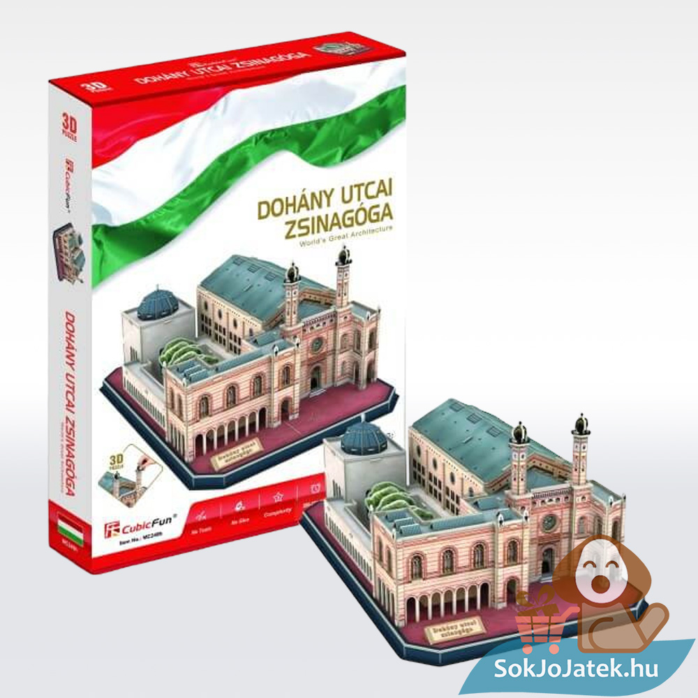 Dohány utcai Zsinagóga 3D puzzle, 94 db (CubicFun)