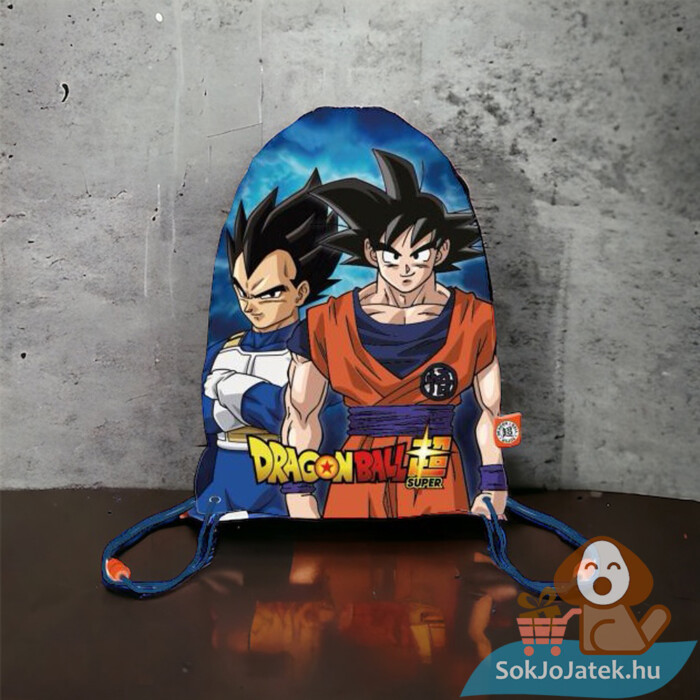 Dragon Ball: Son Goku és Vegeta mintás tornazsák az asztalon (44 cm)