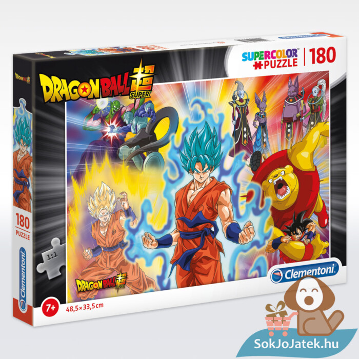 Dragon Ball Super puzzle doboza, 180 db (Clementoni SuperColor 29762)