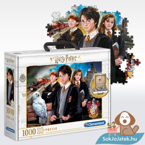 Harry Potter puzzle bőröndben, 1000 db - Clementoni 61882