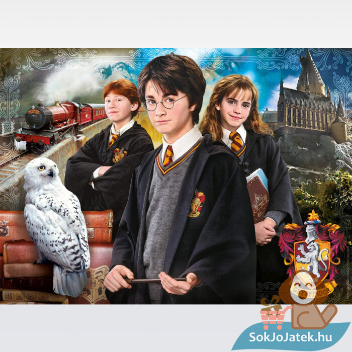 Harry Potter puzzle képe bőröndben, 1000 db - Clementoni 61882