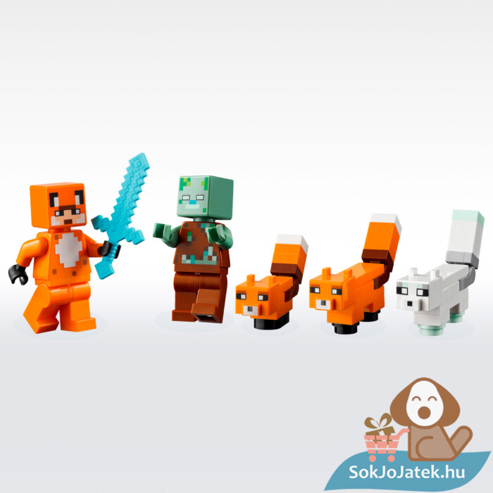 LEGO Minecraft 21178: A rókaházikó Lego figurái