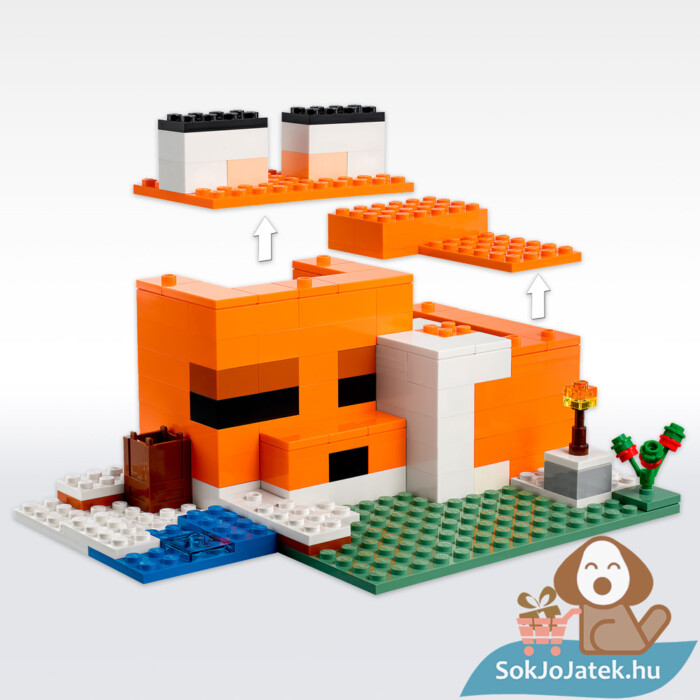 LEGO Minecraft 21178: A rókaházikó, levehető tetővel