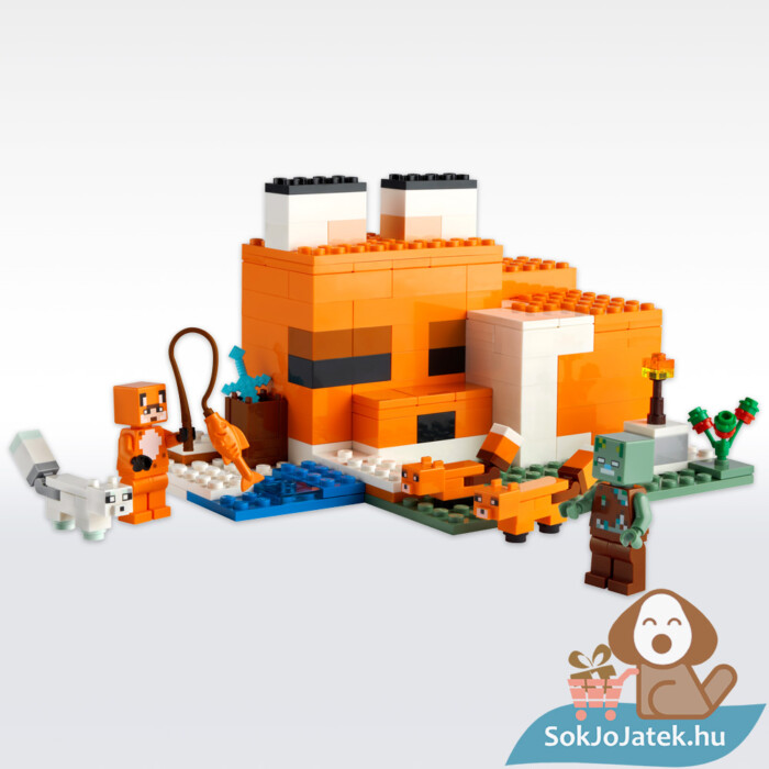 LEGO Minecraft 21178: A rókaházikó megépítve