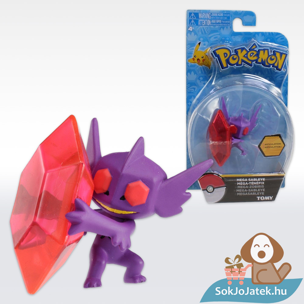 Pokémon - Mega Sableye figura, 8 cm (Tomy)