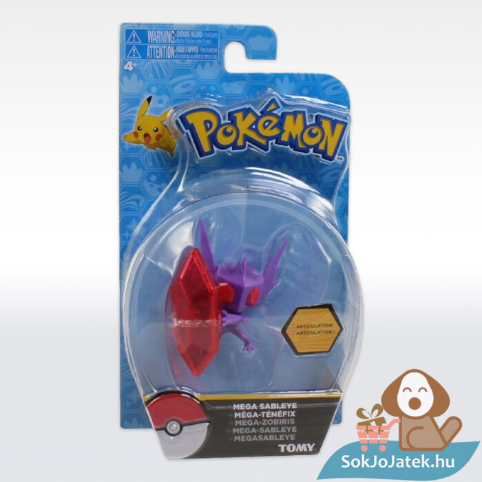Pokémon - Mega Sableye figura doboza, 8 cm (Tomy)