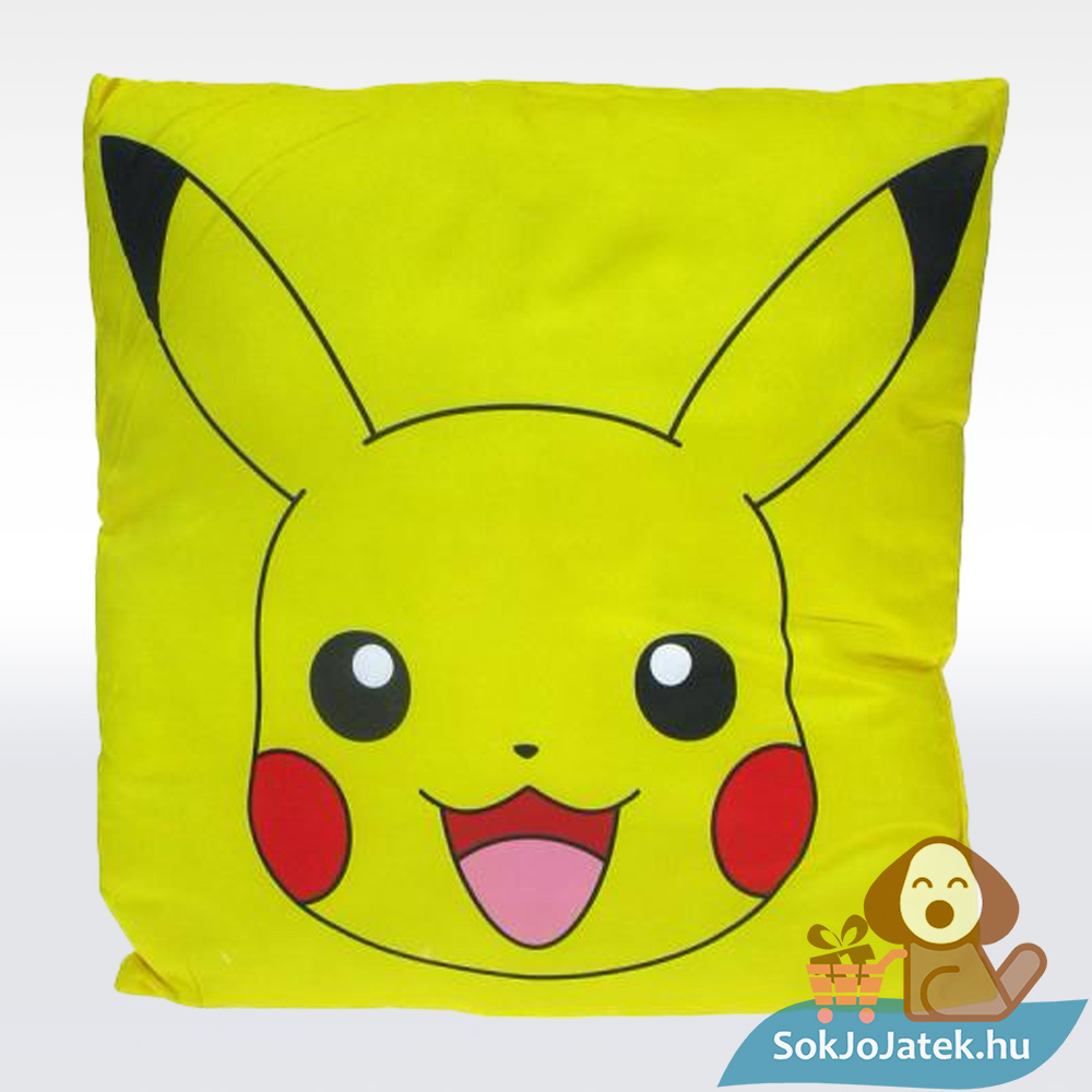 Pokémon: Sárga Pikachu mintás díszpárna (40×40 cm)