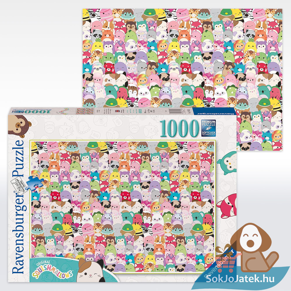 Squishmallows: A kihívás puzzle, 1000 db (Ravensburger 17553)