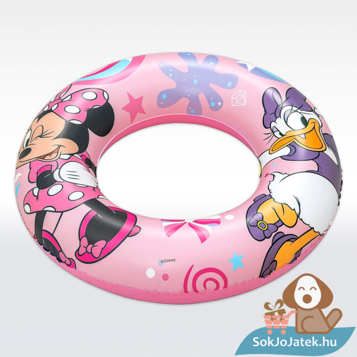 Mickey egér és barátai: Minnie és Daisy mintás rózsaszín úszógumi felfújva, 56 cm (Bestway 91040)