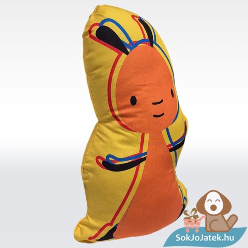 Bing nyuszi és barátai: Flop alakú formapárna, narancssárga színű díszpárna, 41 cm, jobbról