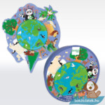 A világ forma puzzle, 45 db (Scratch Europe)
