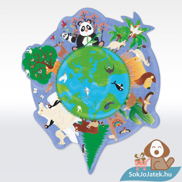 A világ forma puzzle képe, 45 db (Scratch Europe)