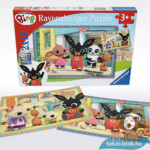 Bing Nyuszi mókázik puzzle, 2×12 db (Ravensburger 76185)