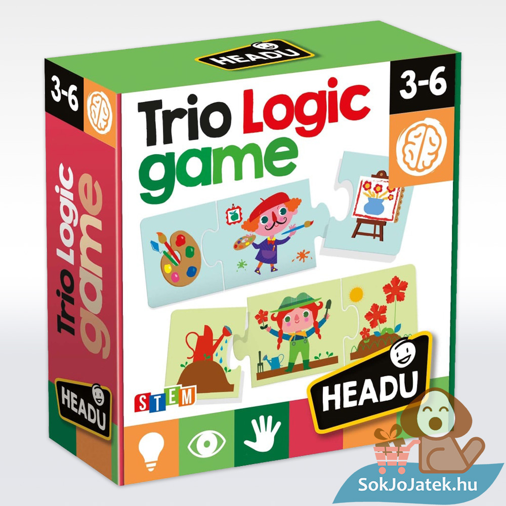 Headu: Foglalkozások, 36 db-os logikai fejlesztő puzzle