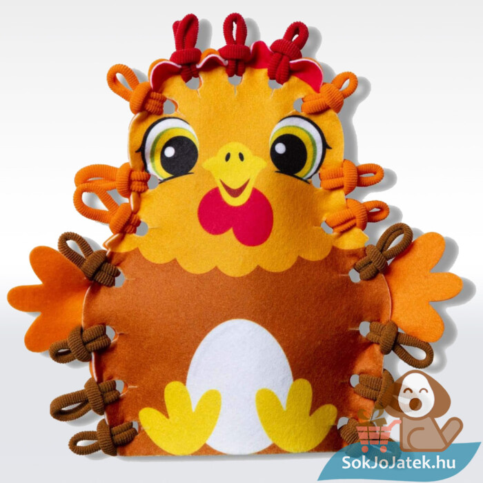 Hurkold, készíts farm állatai kesztyűbábot, a tyúk, 46 db-os kezdő szett (Melissa & Doug)