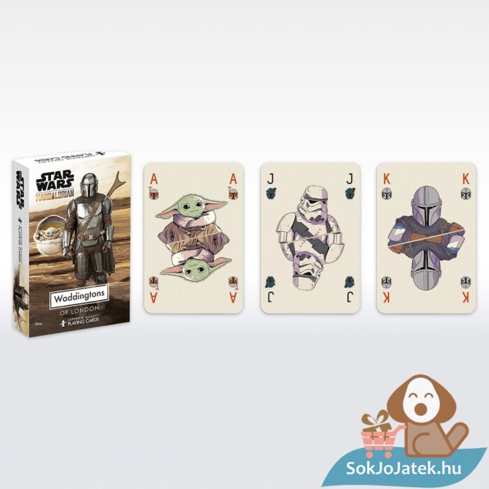 Star Wars: Mandalorian mintás Waddingtons francia kártya tartalma