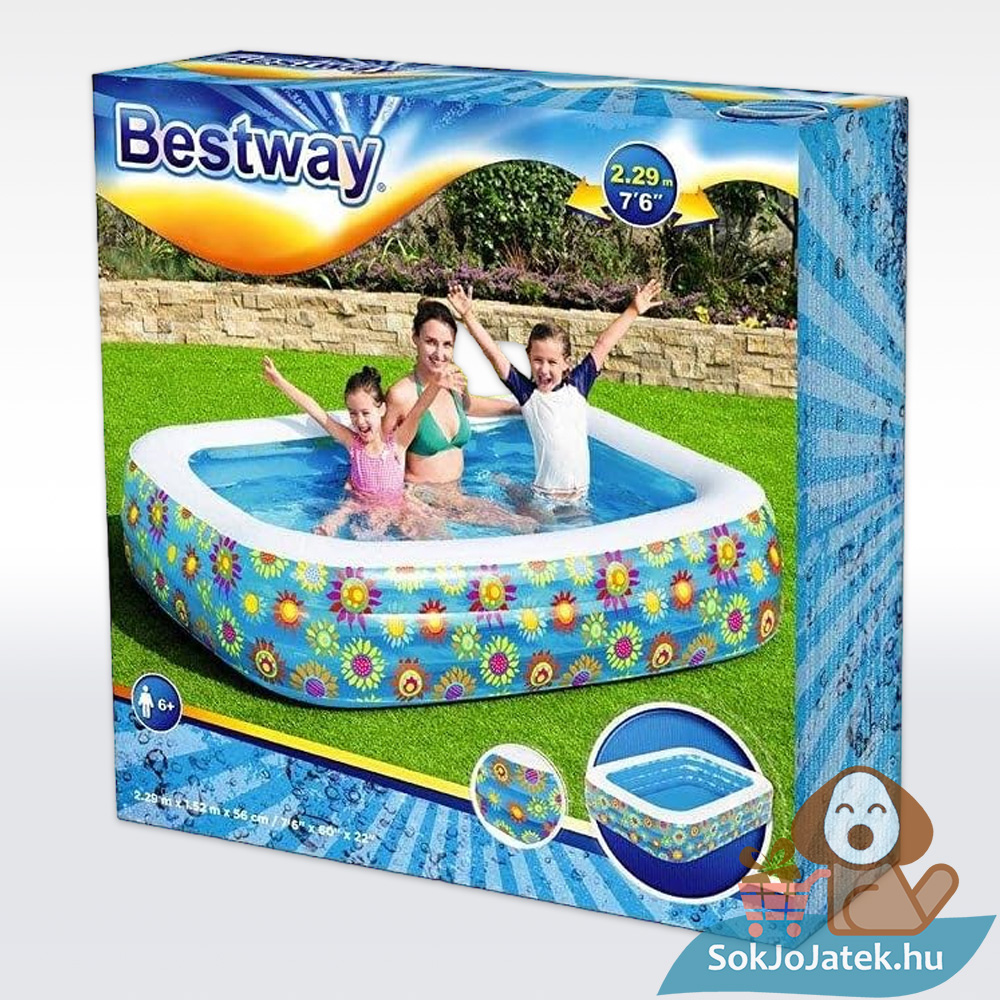 Szögletes medence (229 x 152 x 56 cm) Bestway 54120