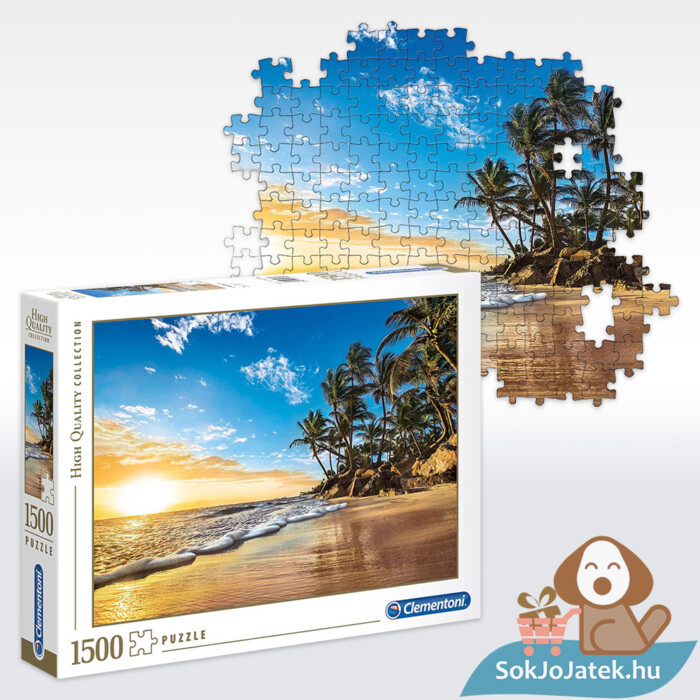 Trópusi napfelkelte a tengerparton puzzle, 1500 db-os (Clementoni 31681)