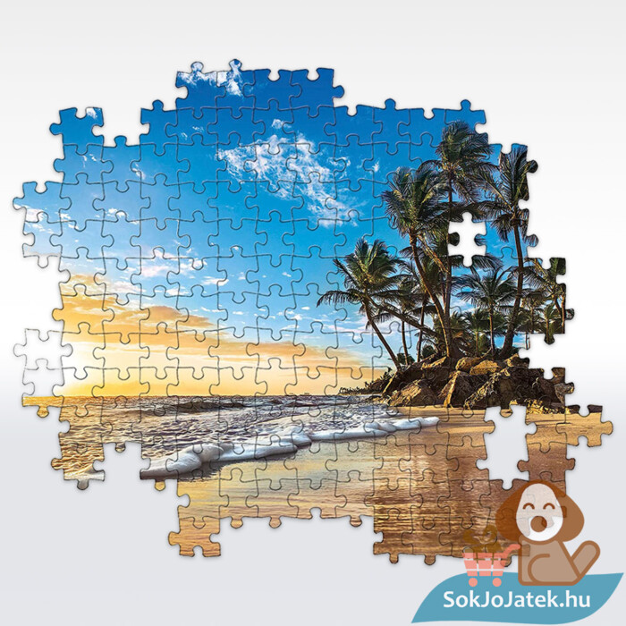 Trópusi napfelkelte a tengerparton puzzle részlete, 1500 db-os (Clementoni 31681)