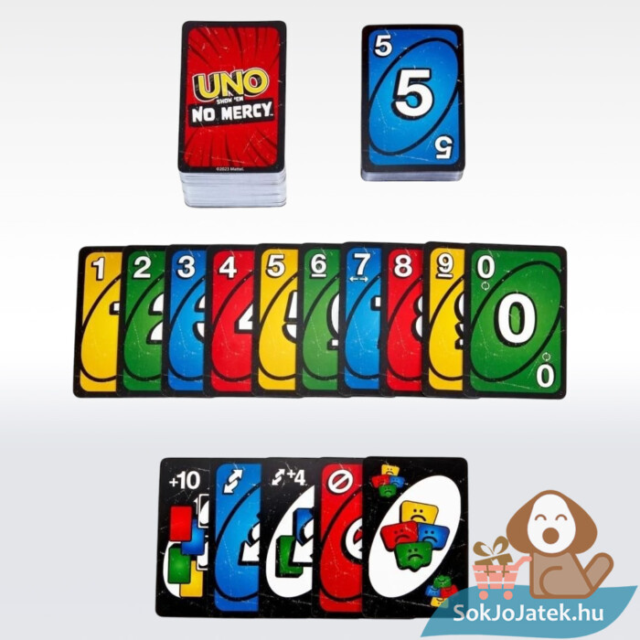 Uno: No Mercy, nincs kegyelem kártyajáték tartalma