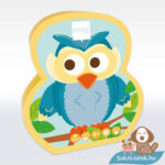 Bagoly forma puzzle dobókockával 5×4 db (Scratch Europe)