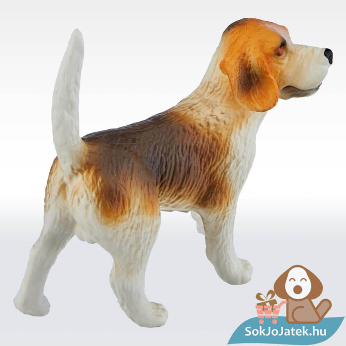 Henry, a beagle kutya gumírozott figura hátulról (Bullyland 65424)