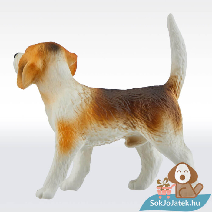 Henry, a beagle kutya gumírozott figura oldalról (Bullyland 65424)
