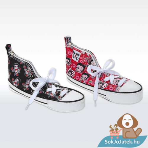 Betty Boop tornacipő alakú tolltartó (többféle színben)