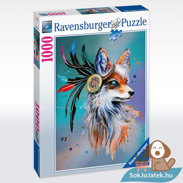 Bohókás róka fantasy puzzle doboza, 1000 db (Ravensburger 16725)